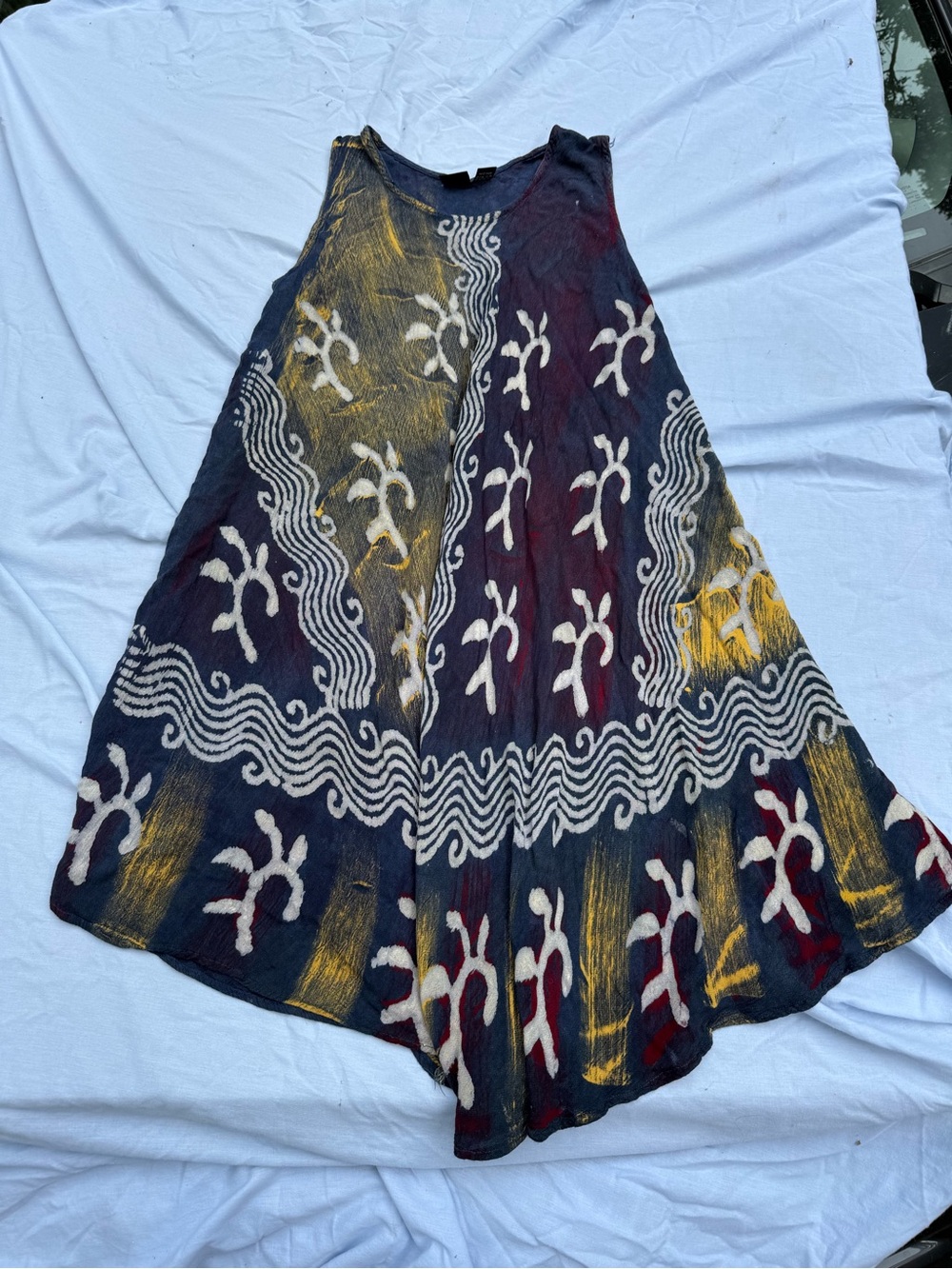 S.R. Fashion | Vintage Boho Batik Rayon Midi
Sundress Free Size